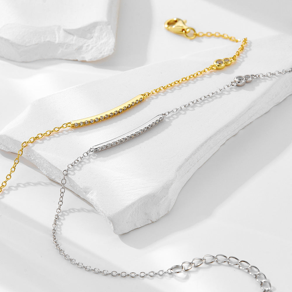 S925 Sterling Silver Bracelet Chain And Silver