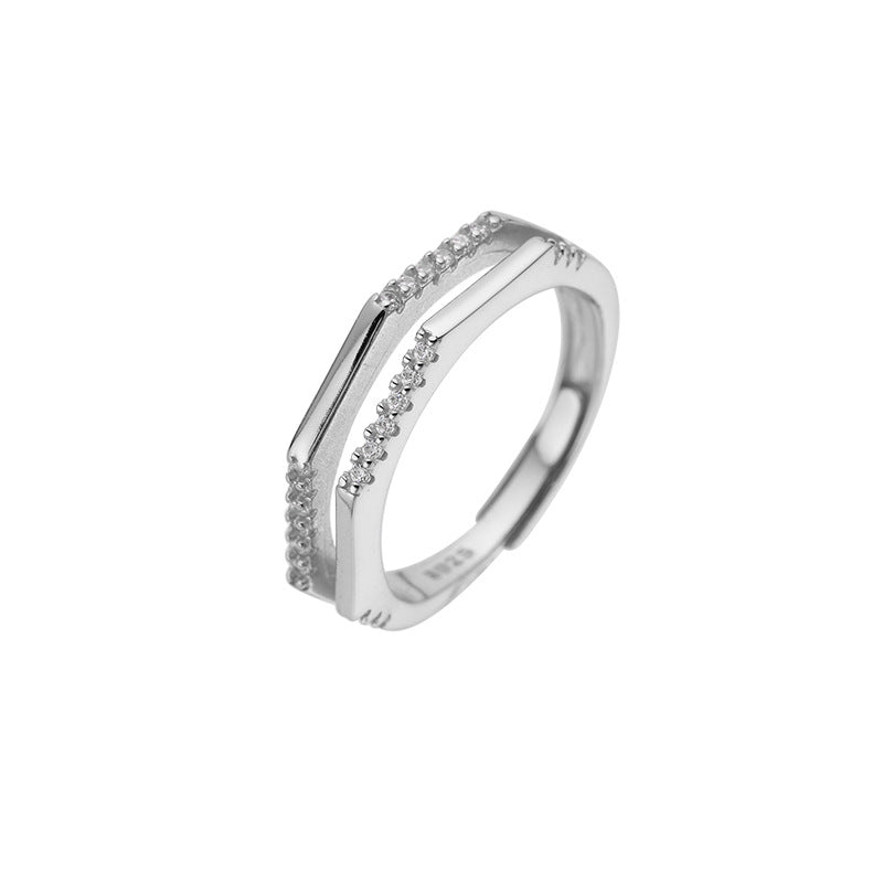 New Ring Wholesale Women's Irregular Sterling Silver Adjustable