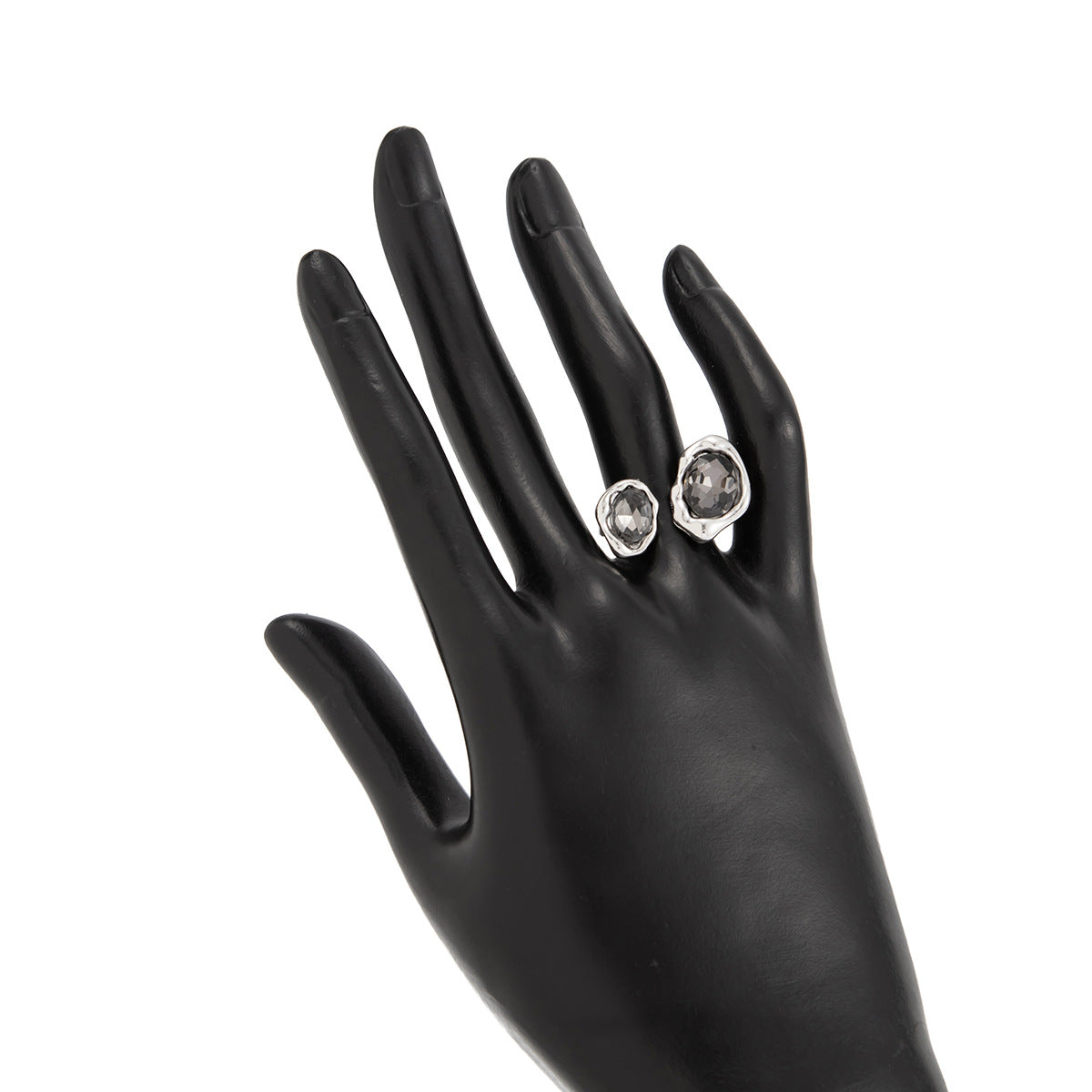 Planderful Zircon Ring Open Ring Pink Spice Girl Style For Bold Women Statement Hand Jewelry
