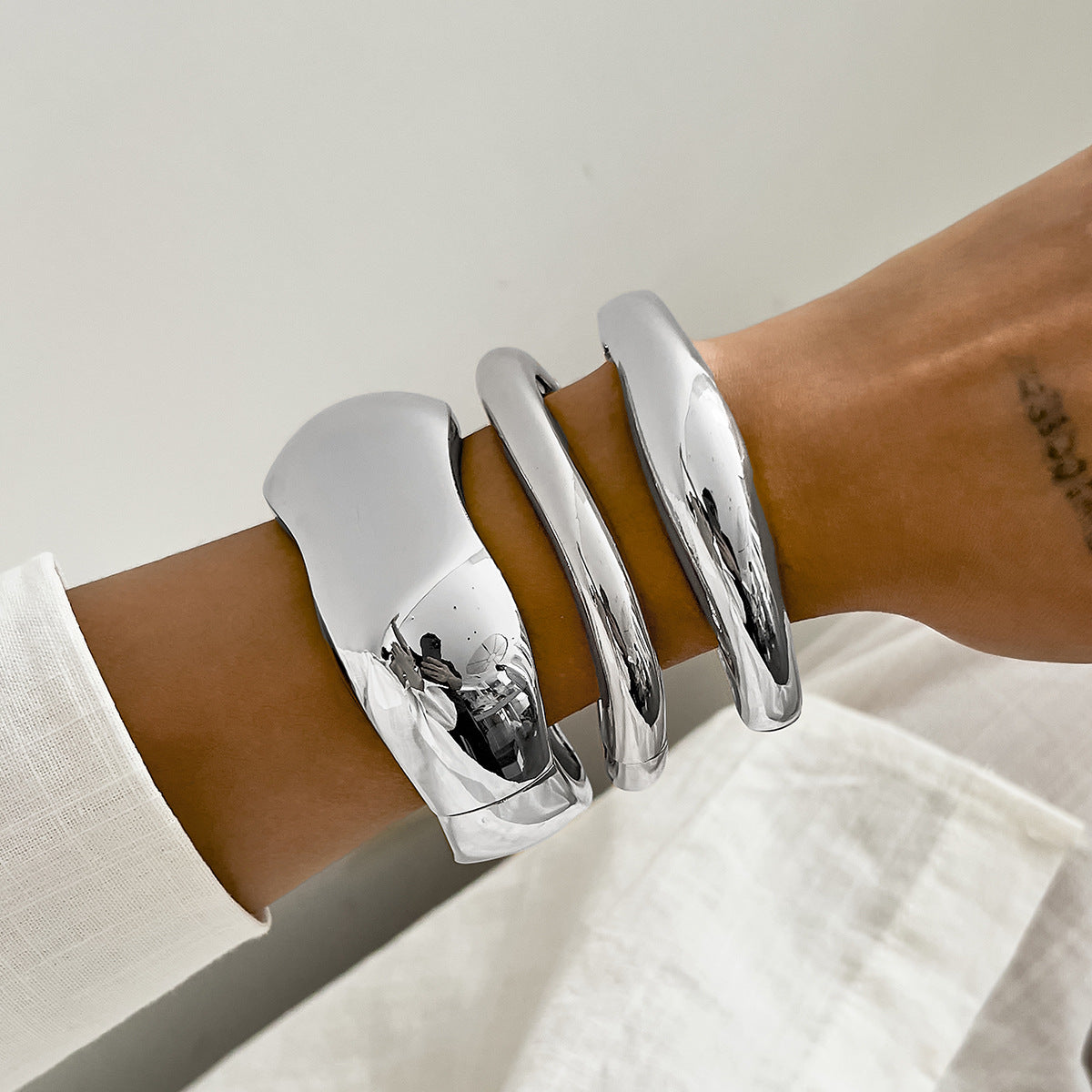 Planderful Geometric Alloy Bracelet Vienna Verve For Women Bold Statement Jewelry