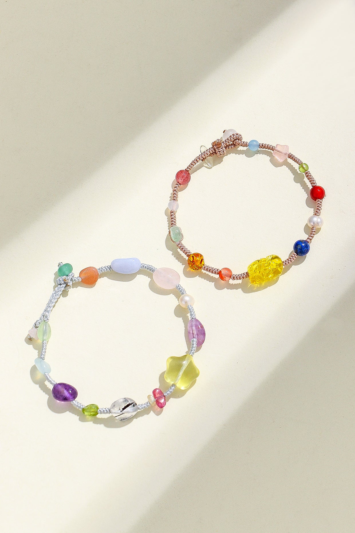 Planderful Fortune's Favor Bracelet – Hand-Woven Crystal Design