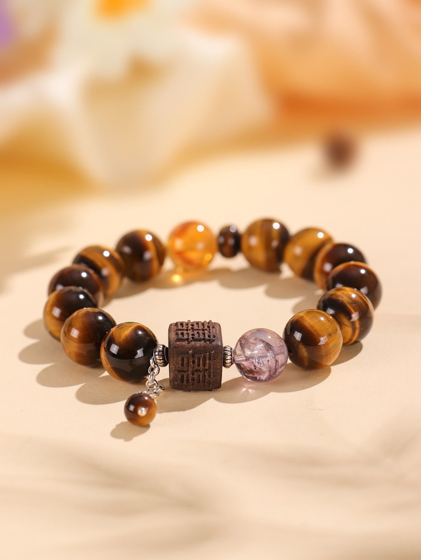 Planderful Fortune's Favor Bracelet – Premium Tiger's Eye and Citrine Design