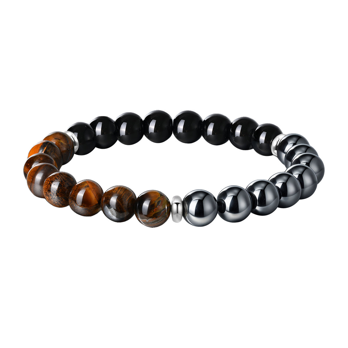 Tiger's Eye Stainless Steel Bracelet for Men
