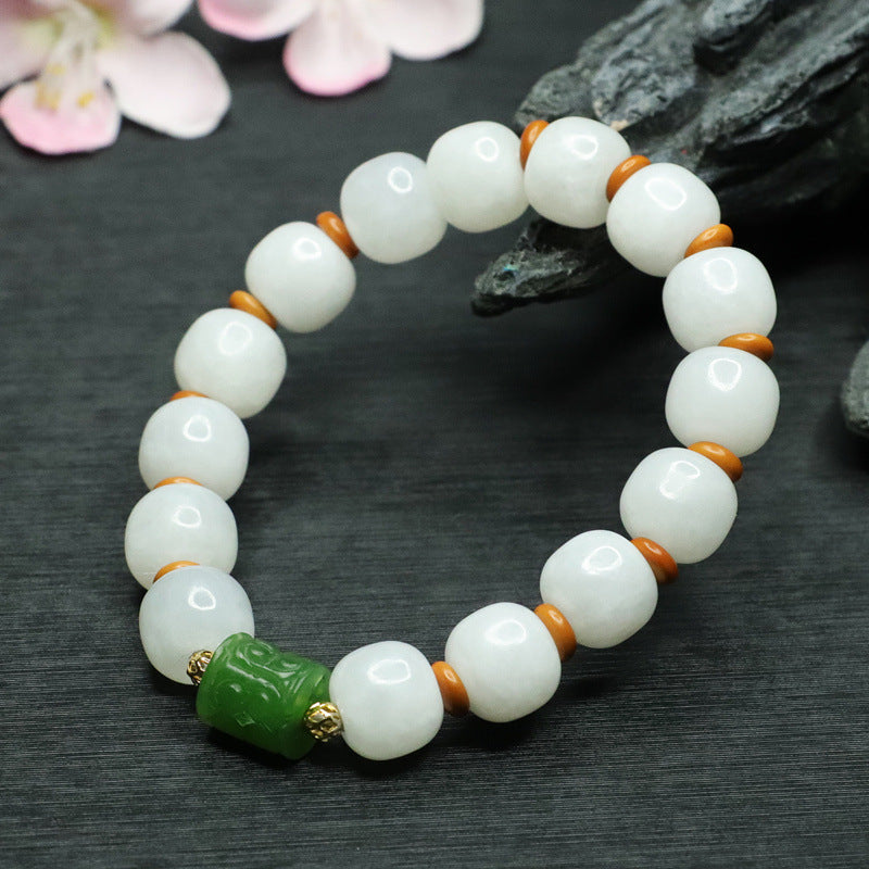 Fortune's Favor Sterling Silver Jade Bracelet