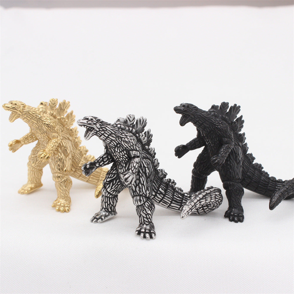 Planderful Dinosaur Pendant Titanium Steel Ornament For Unisex Retro Style Lovers Everyday Genie Collection
