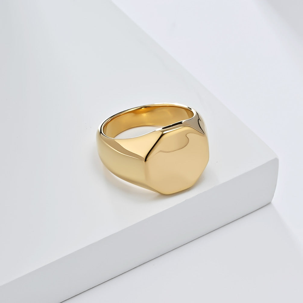 Steel Ring – Minimalist Everyday Wear Geometric Steel Band For Modern Men That Elevates Any Look
