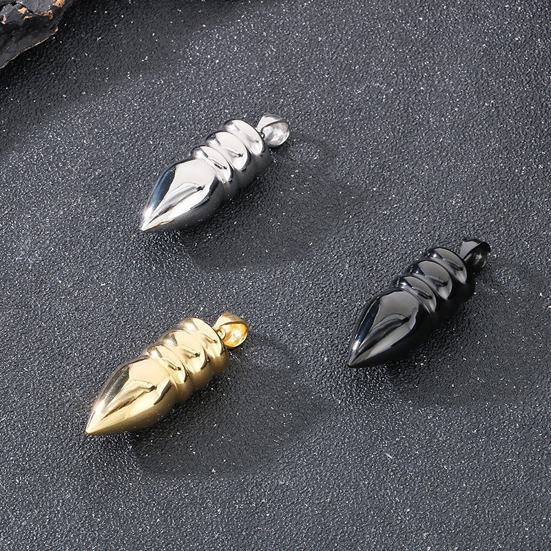 Planderful Hip Hop Wolf Warrior Titanium Necklace Men