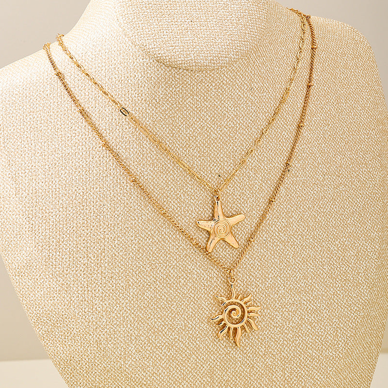 Planderful Vienna Verve Necklace – Stunning Star and Sun Design