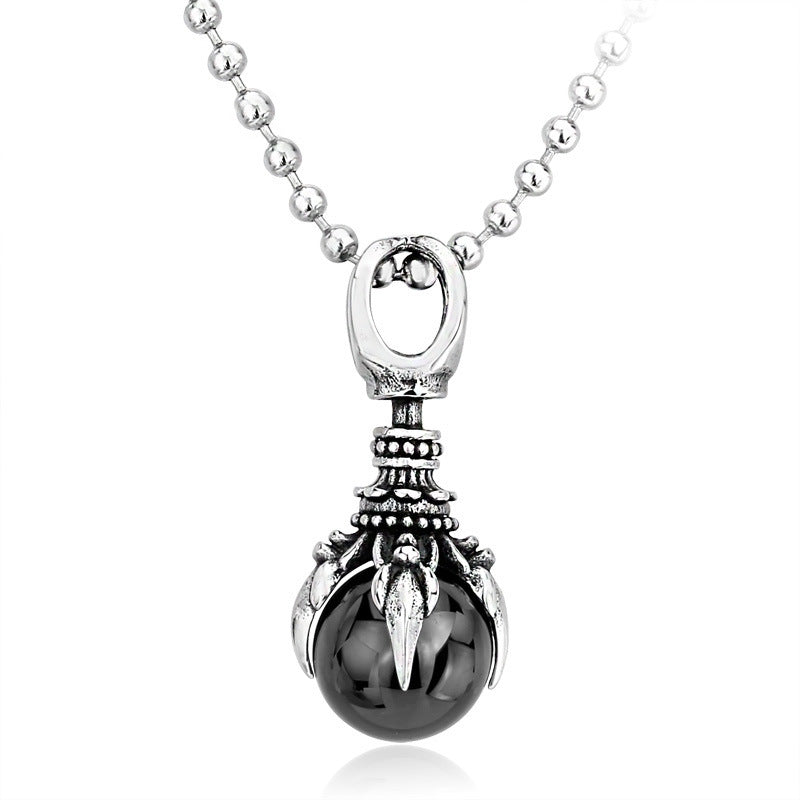 Retro Titanium Steel Dragon Claw Vajra Pestle Pendant for Men - Wholesale Fashion Jewelry