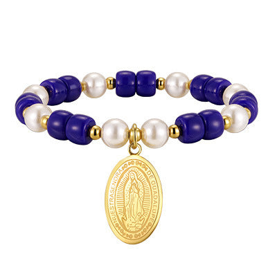 Devil's Eye Pearl Stainless Steel Bracelet