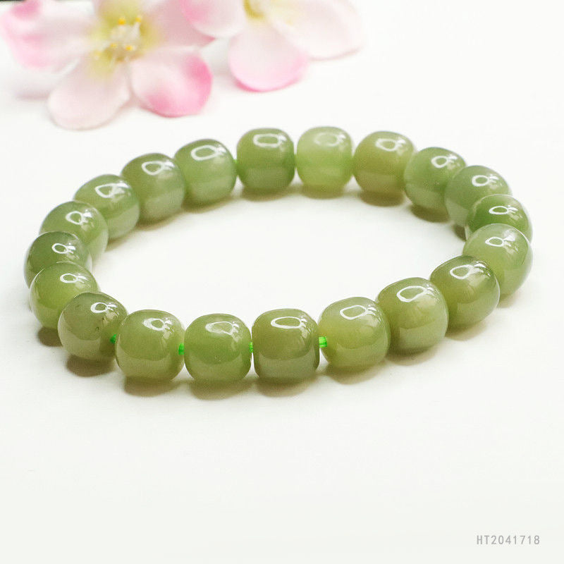 Hetian Jade Classic Vintage Bead Bracelet