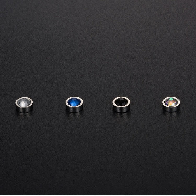 Korean Titanium Steel Magnet Stud Earrings for All Genders