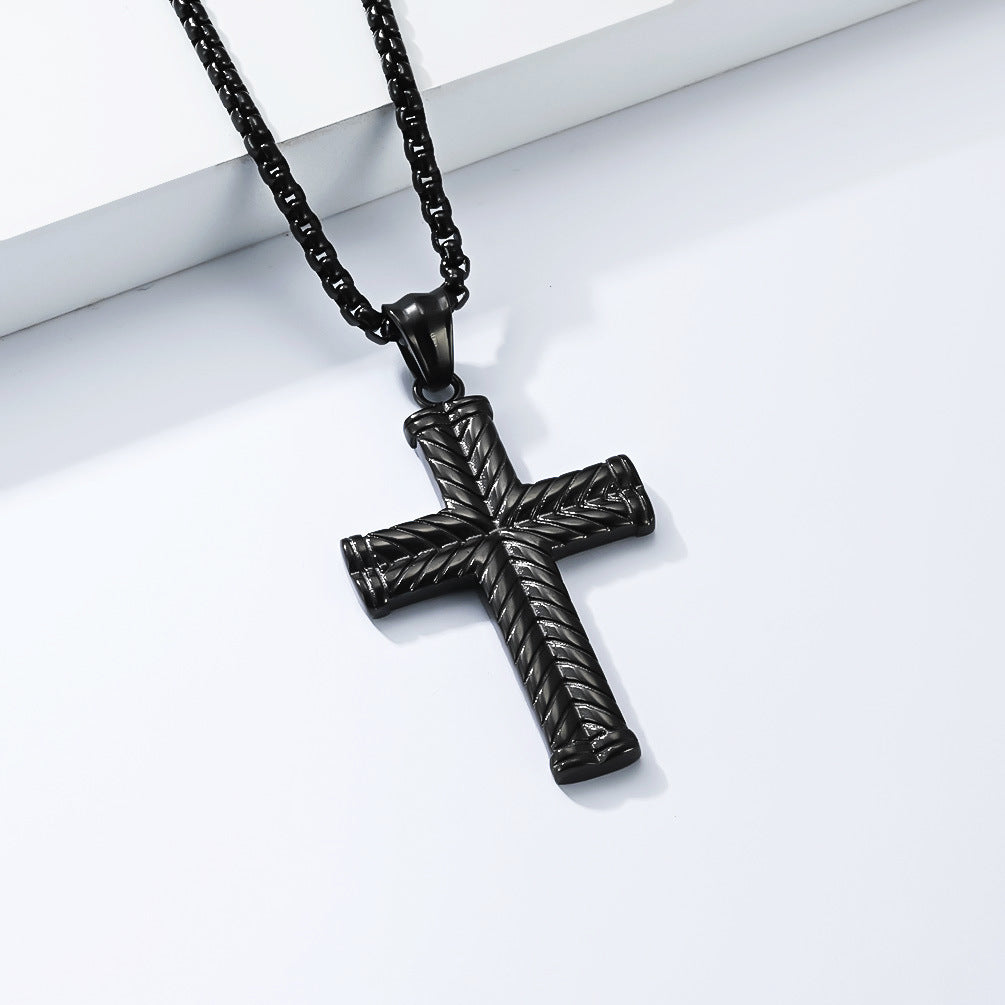 Stainless Steel Cross Vintage Necklace