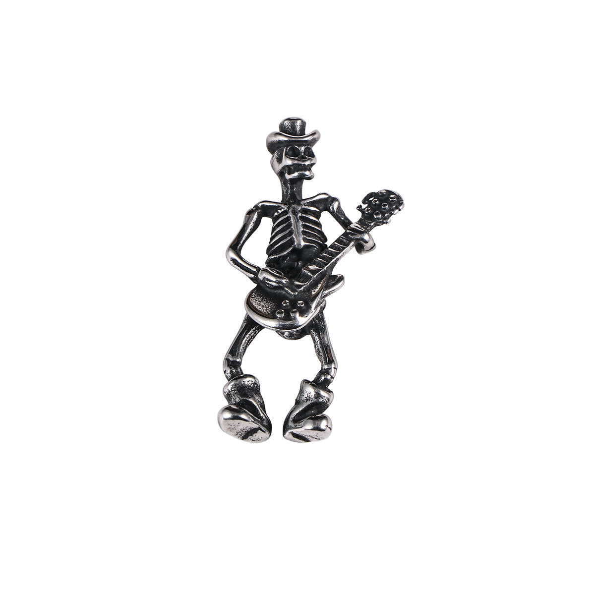 Guitar Skull Singer Pendant Rock Men's Necklace