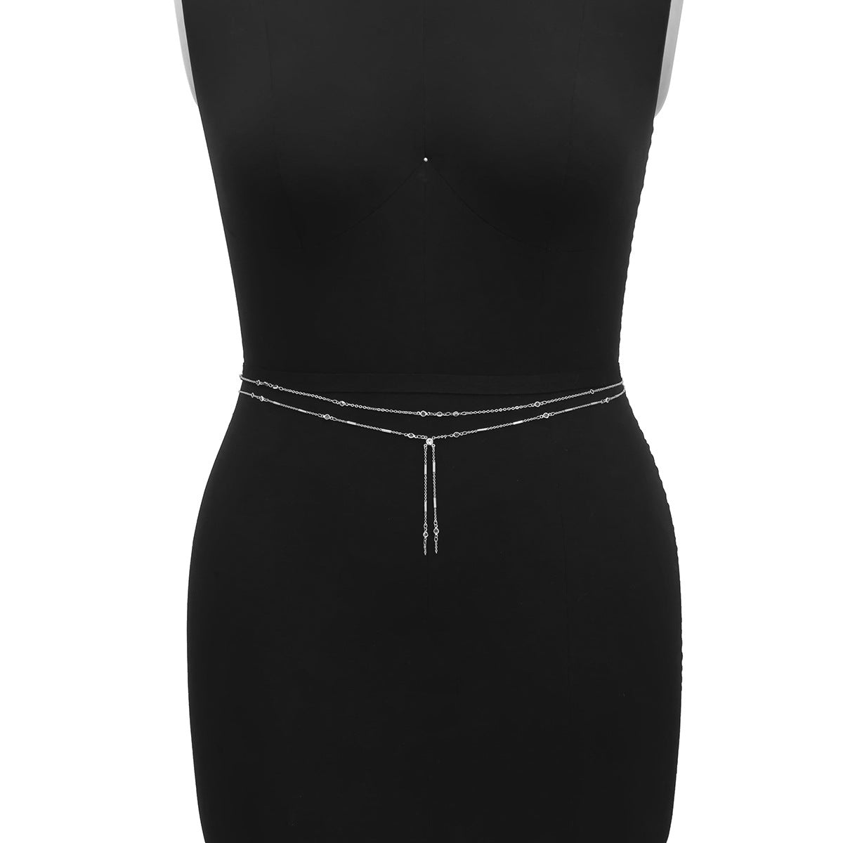 European and American Jewelry Collection: Vienna Verve Necklace and Body Chain with Alloy Material