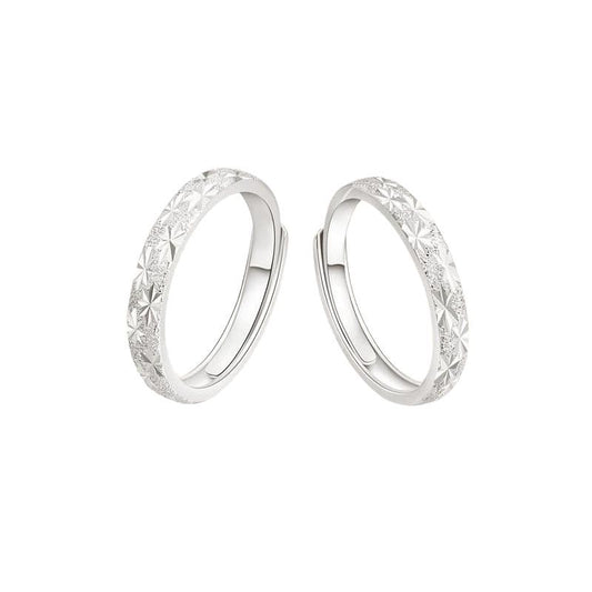 925 Sterling Silver Gypsy Star Couple Ring for Girlfriend