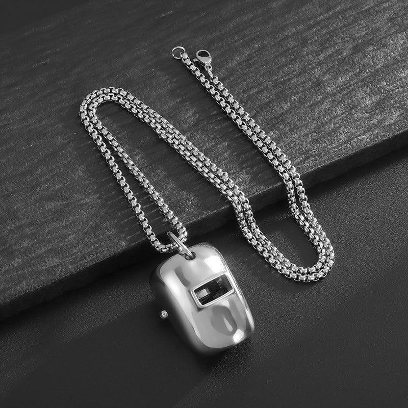Steel Necklace – Minimalist Everyday Pendant