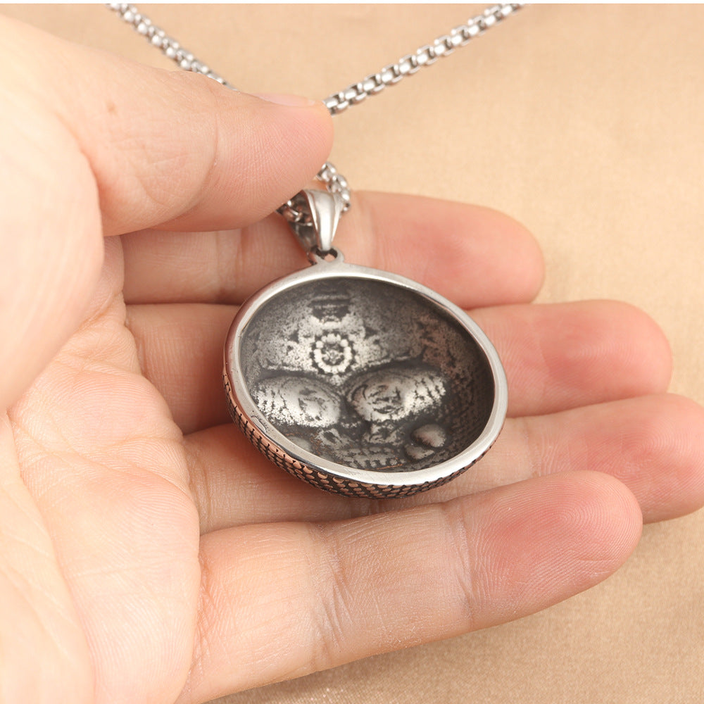 European And American Stainless Steel Unicorn Beast Pendant