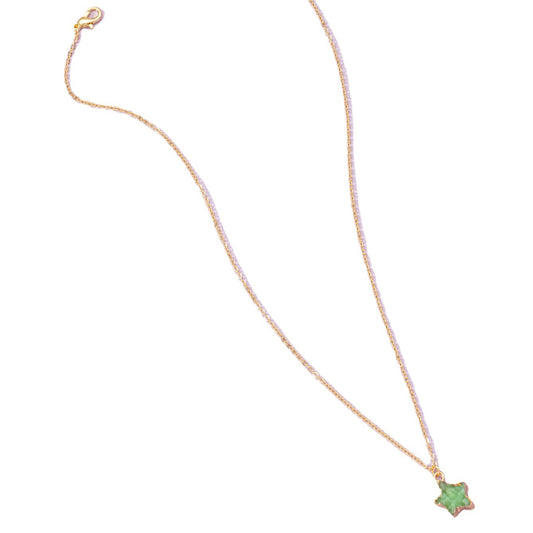 Crystal Bud Necklace with Five-Star Pendant - Vienna Verve Collection