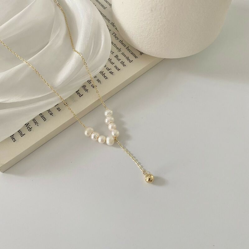 Freshwater Pearl Y-Shaped Necklace