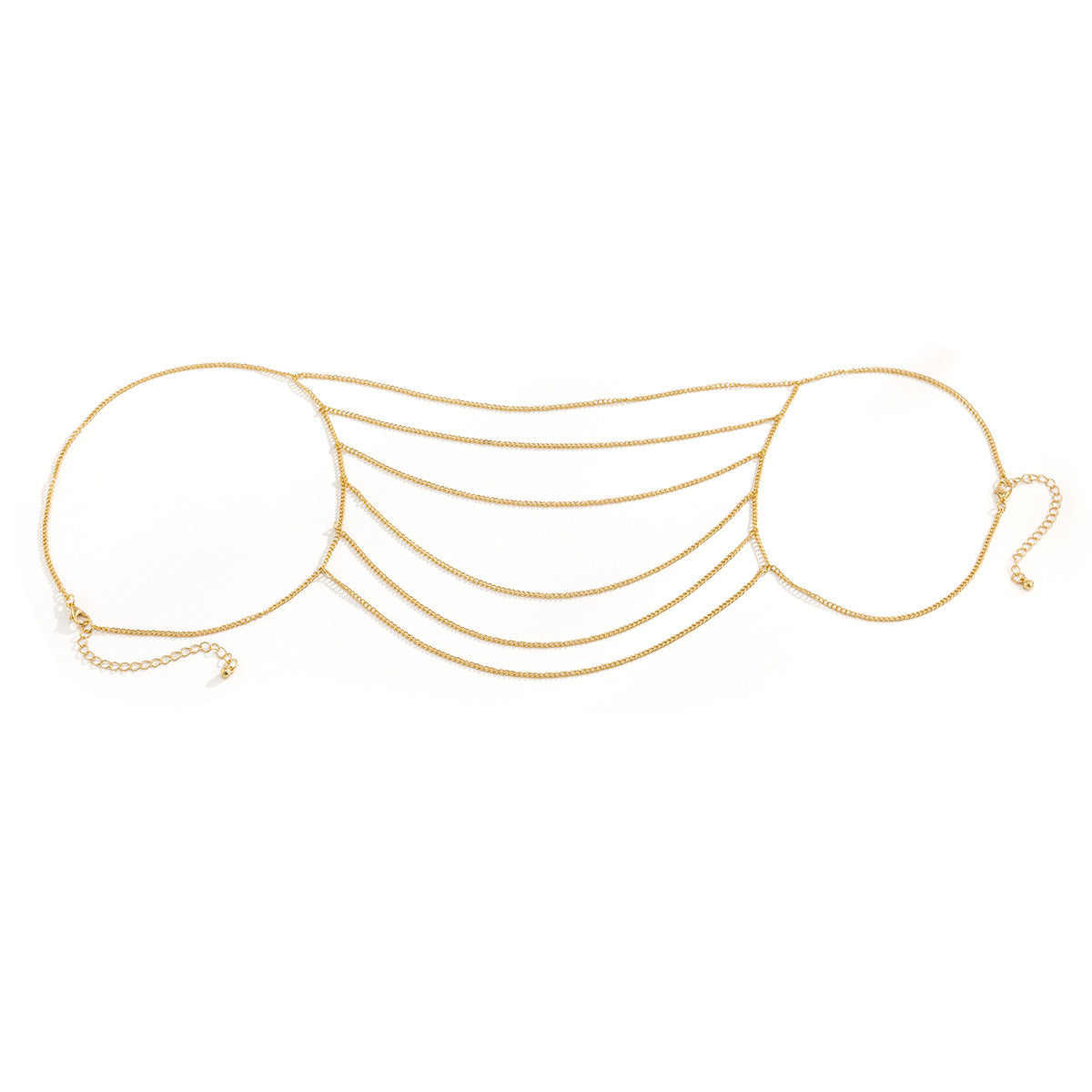 European and American Inspired Jewelry with Vintage Charm and Trendy Style, Tassel Metal Body Chain, Sweet and Edgy Chain Accessories for Women