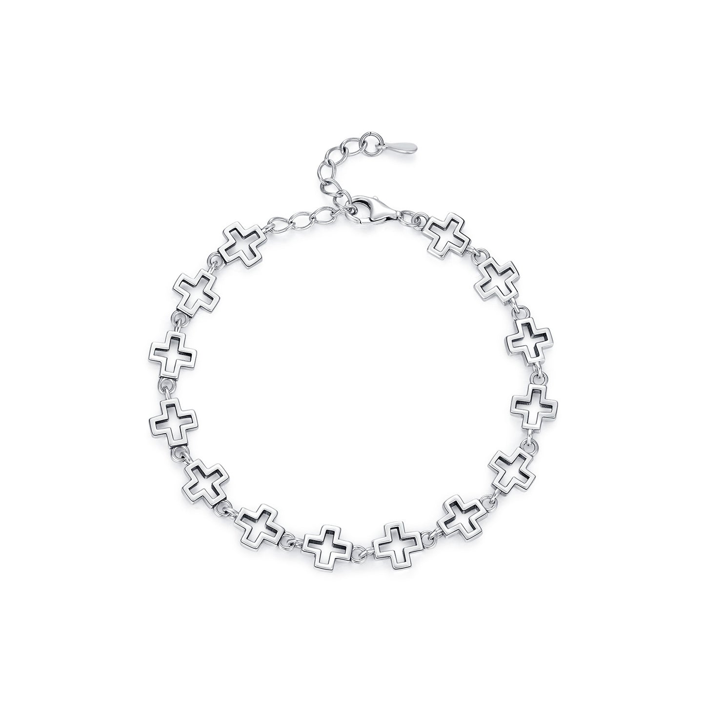 Planderful Everyday Genie Bracelet – Retro Hollow Cross Design