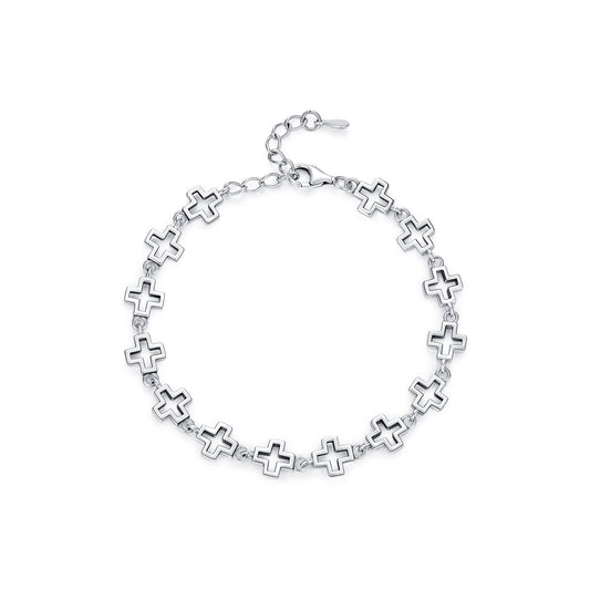 Planderful Everyday Genie Bracelet – Retro Hollow Cross Design