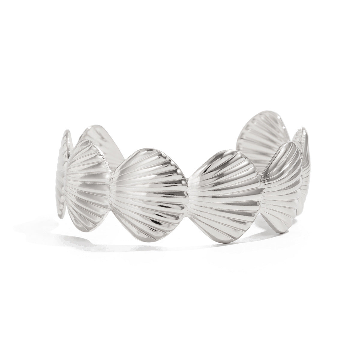 Planderful Vienna Verve Beach Ocean Scallop Opening Bracelet For Women Versatile Flower Jewelry