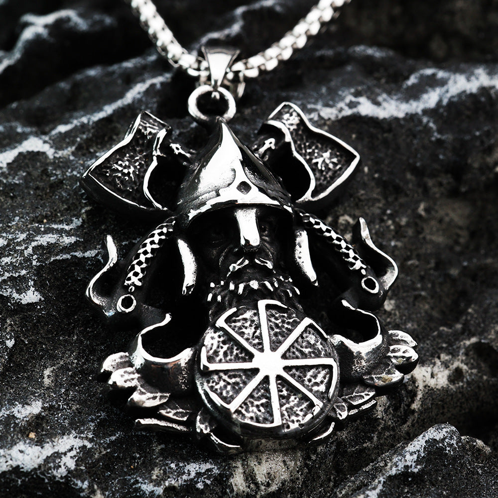 European And American Retro Men's Pendant Viking Odin Pendant