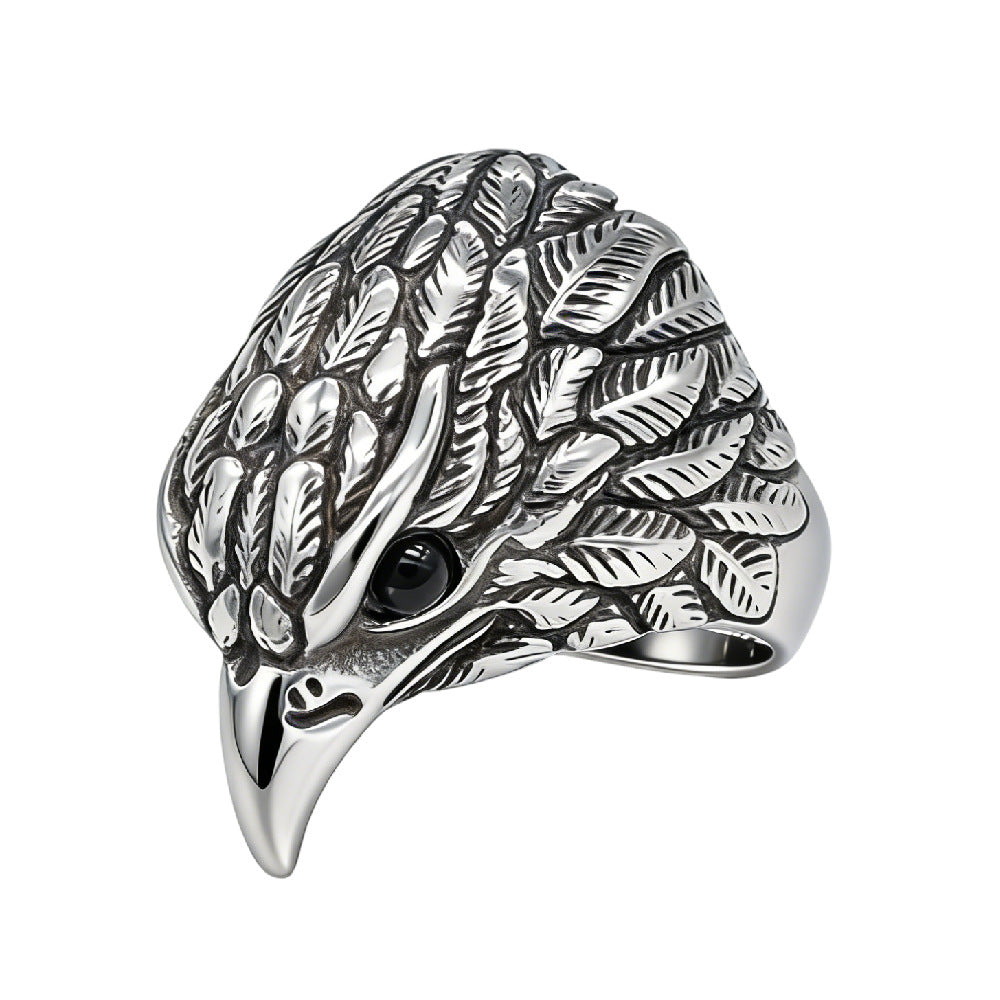 Personalized Retro Eagle Ring For Unisex Protection By Planderful Everyday Genie Collection