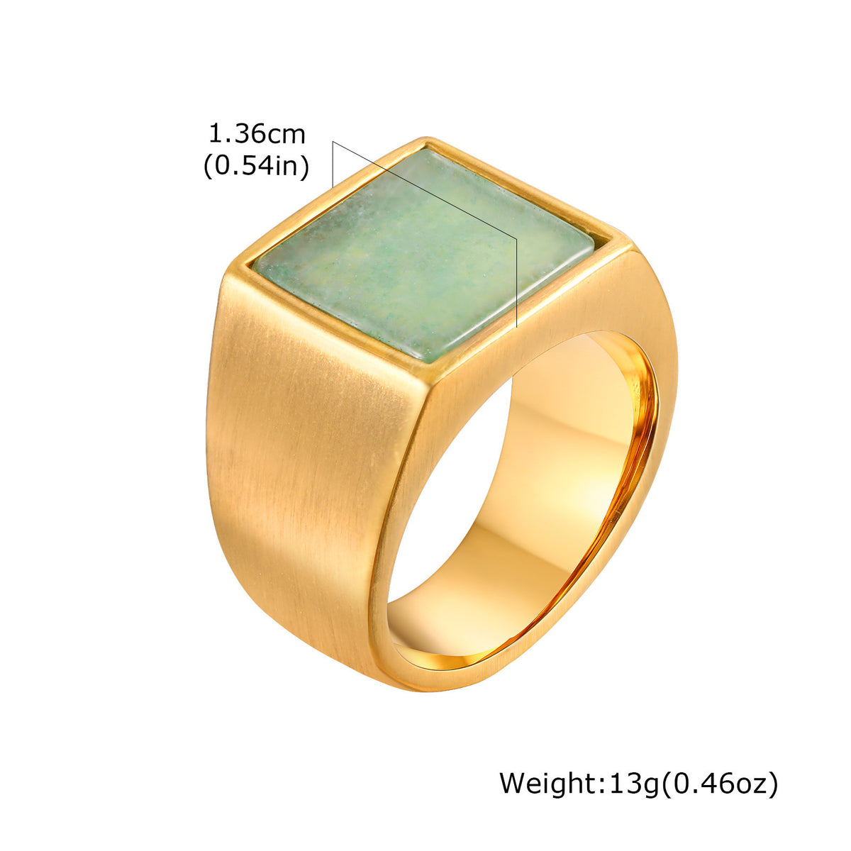 Stainless Steel Several Square Seal Casting Ring Men's