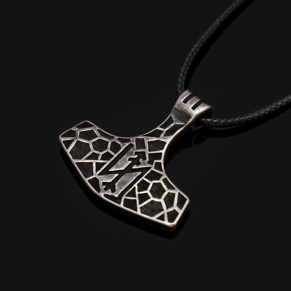 Viking Rune Stainless Steel Pendant Necklace for Men