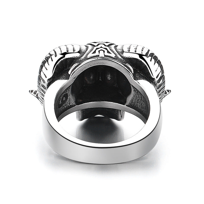 Steel Ring – Statement Gothic Punk Skull