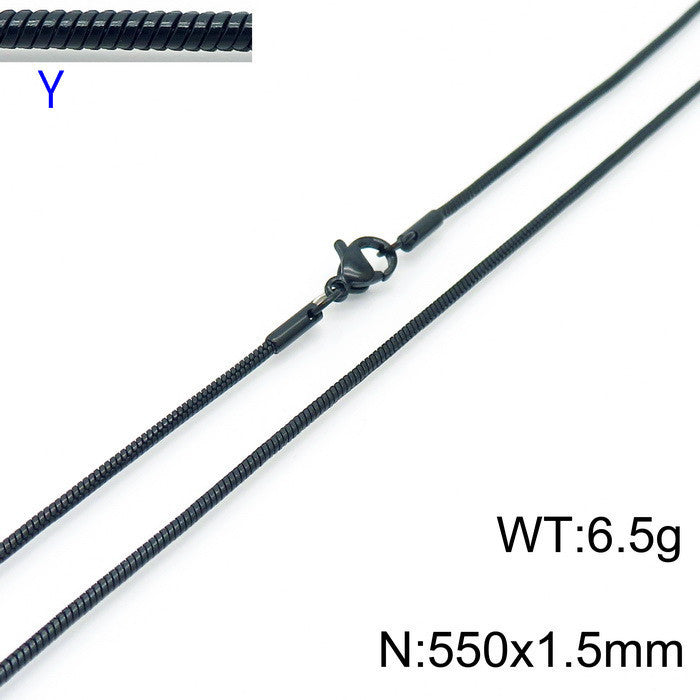 Foreign Trade E-Commerce Supply Stainless Steel Men's And Women'S Necklaces, Jewelry, Titanium Steel