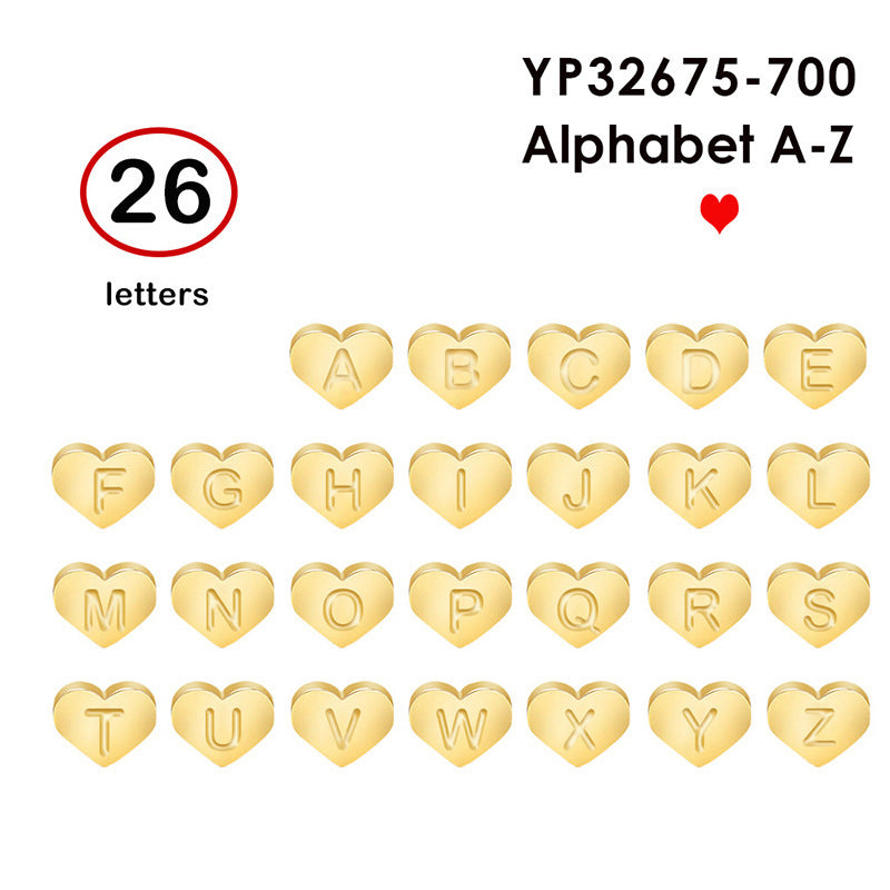 Planderful Jewelry Custom Name Necklace Stainless Steel 3D Love Design For Collarbone Chain