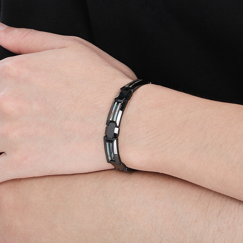 Planderful Personalized Magnetic Stone Bracelet For Men