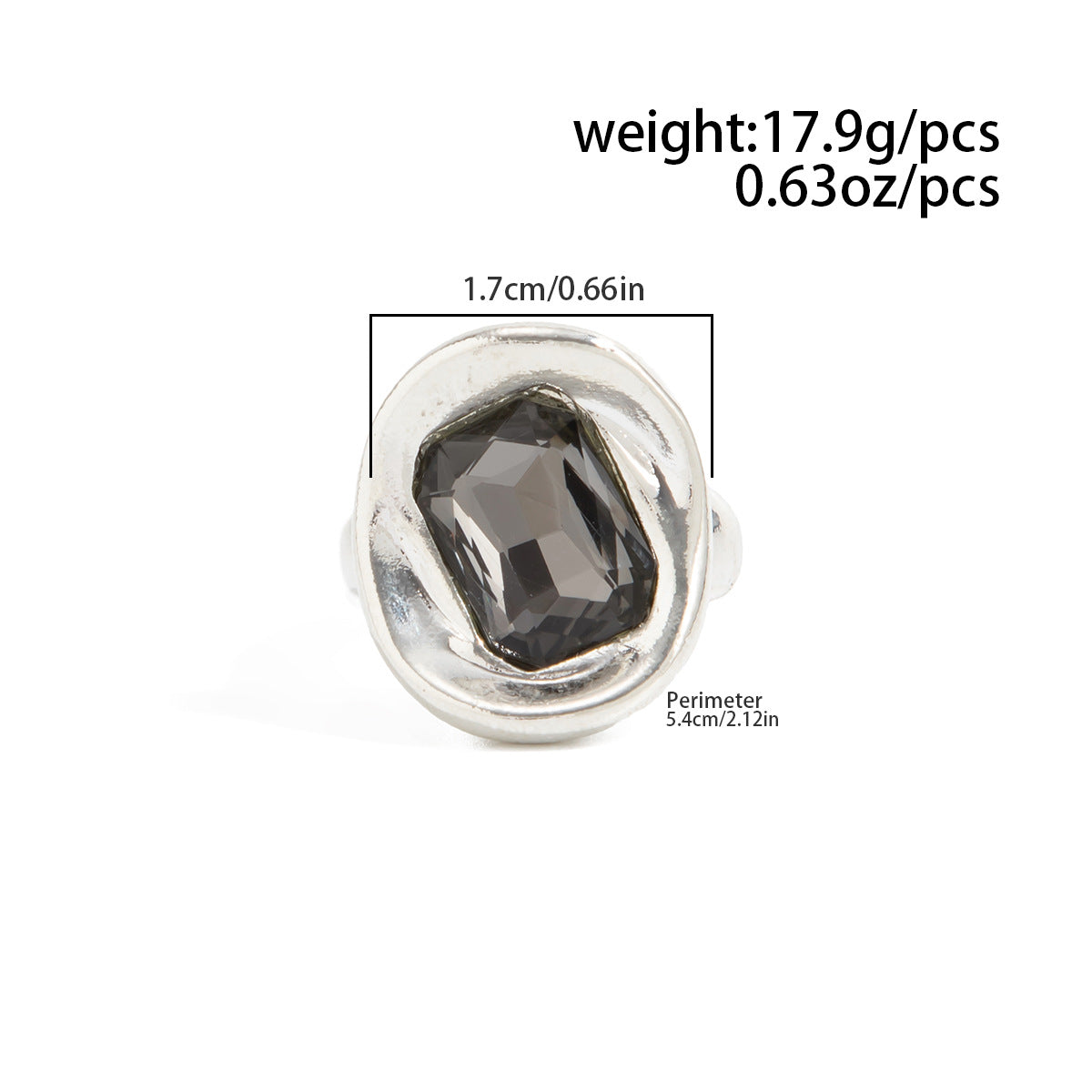 Planderful Vienna Verve Zircon Ring For Women Elegant Cross Design Silver Geometric Statement Jewelry