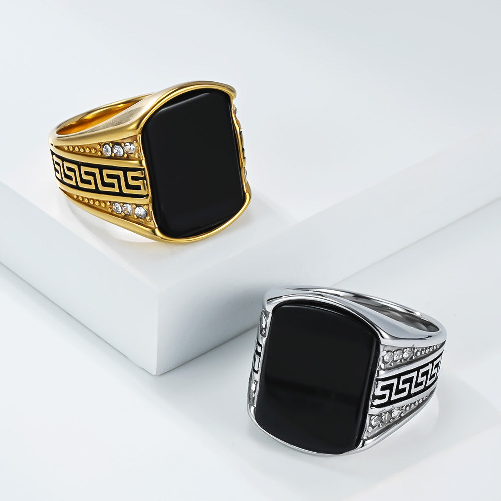 Steel Ring - Elegant Mens Ring Planderful