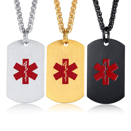 Spring And Summer New Products Simple Medical Logo Tag Pendant