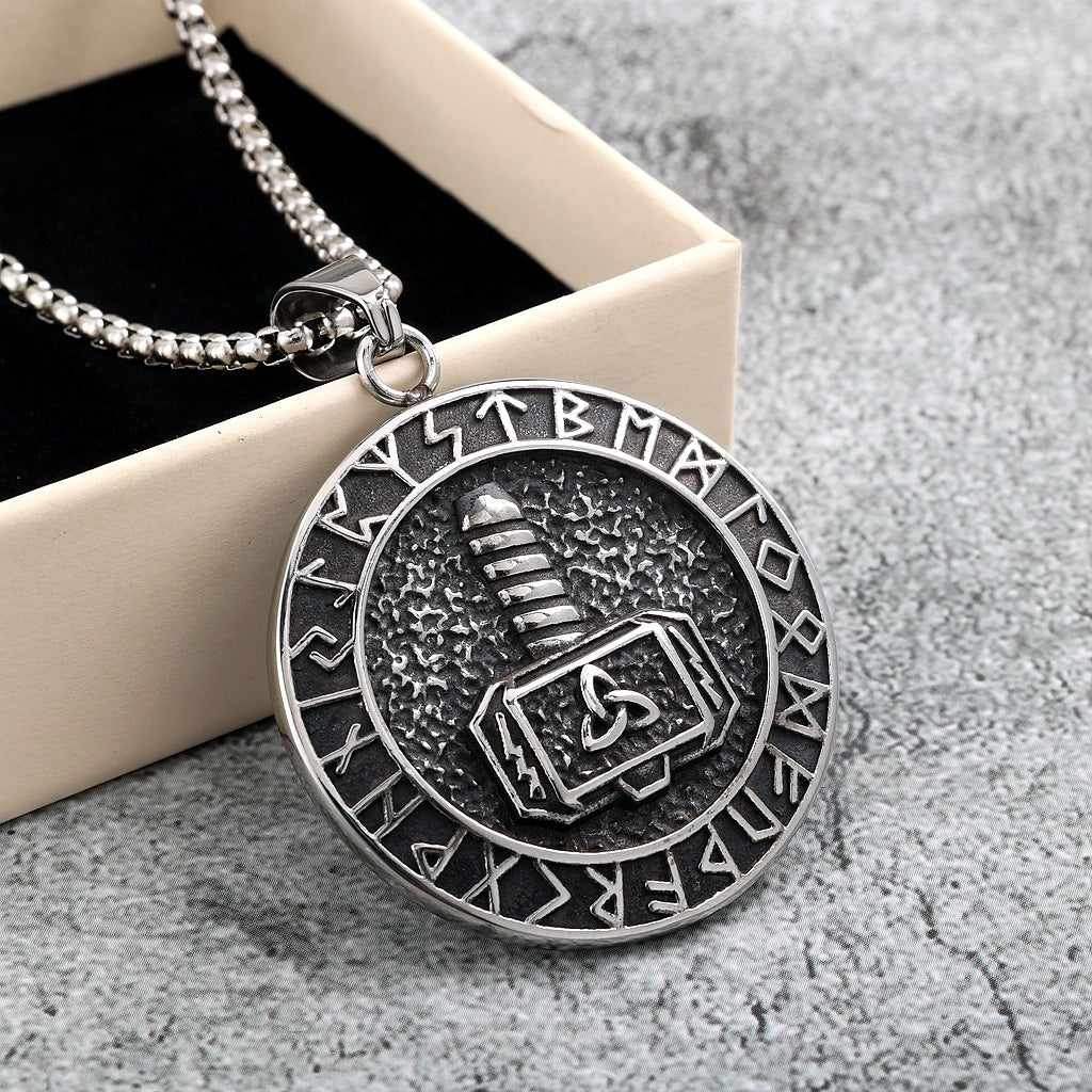 Punk Viking Stainless Steel Pendant Necklace