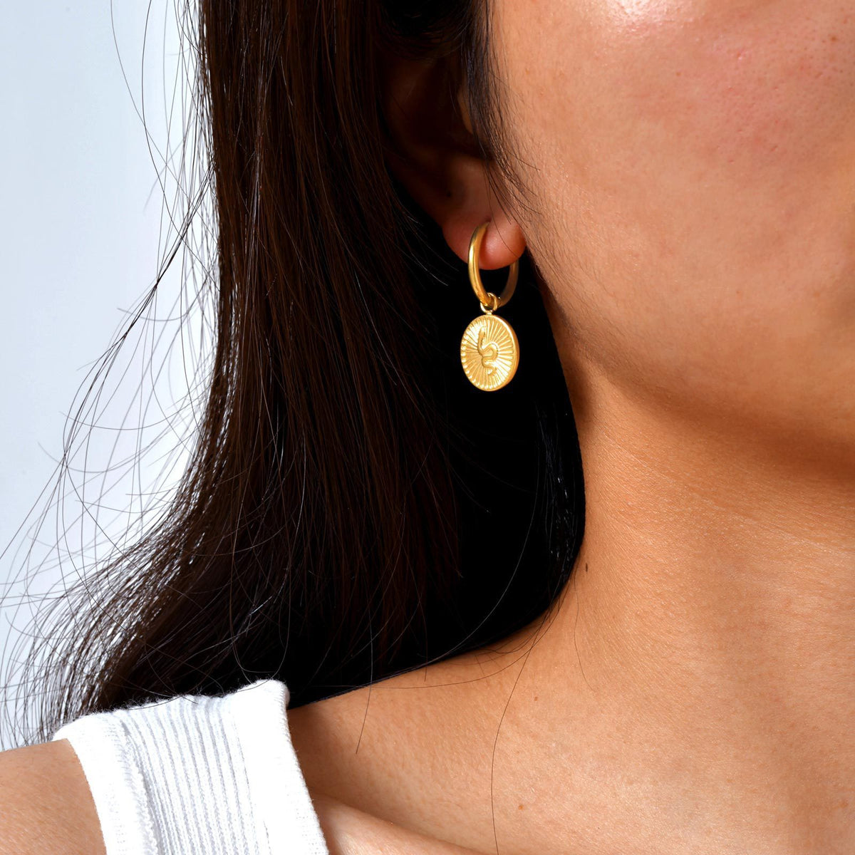 Stainless Steel Snake Vintage Earrings