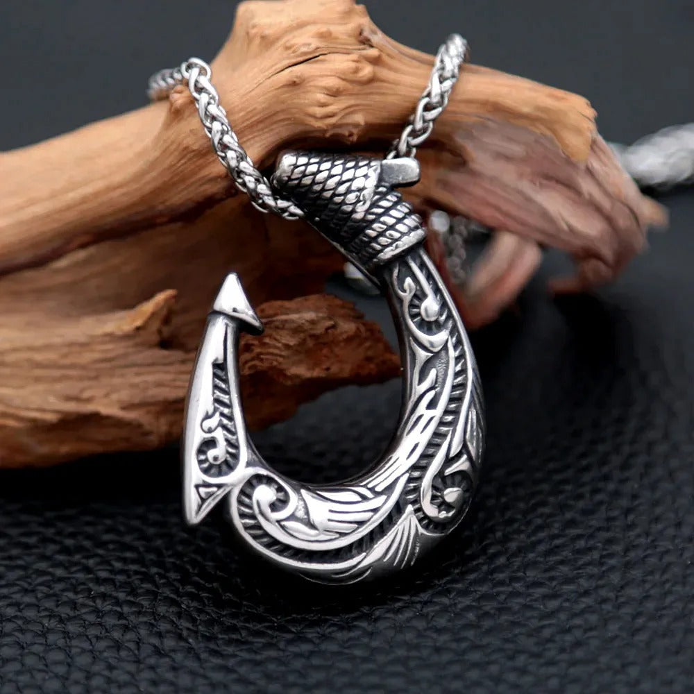 Punk Viking Anchor Stainless Steel Men's Pendant Necklace