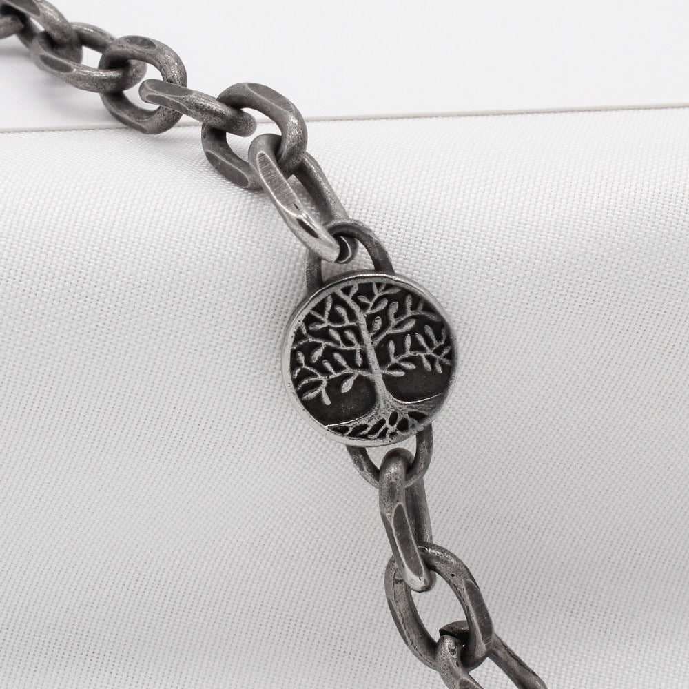Planderful Premium Titanium Steel Viking Life Tree Necklace Unisex Jewelry With Protection Symbol