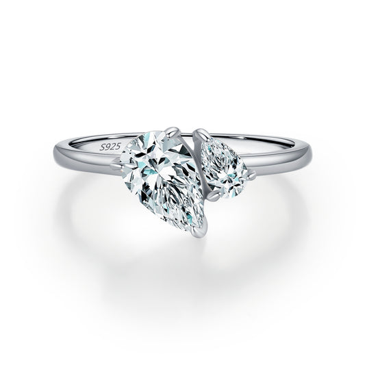 Planderful Everyday Genie Ring – Elegant Interwoven Design with Zircon Accents