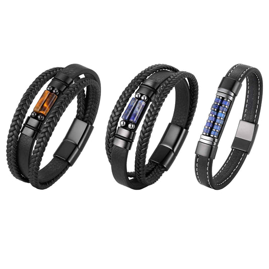Lapis Lazuli Stainless Steel Bracelet