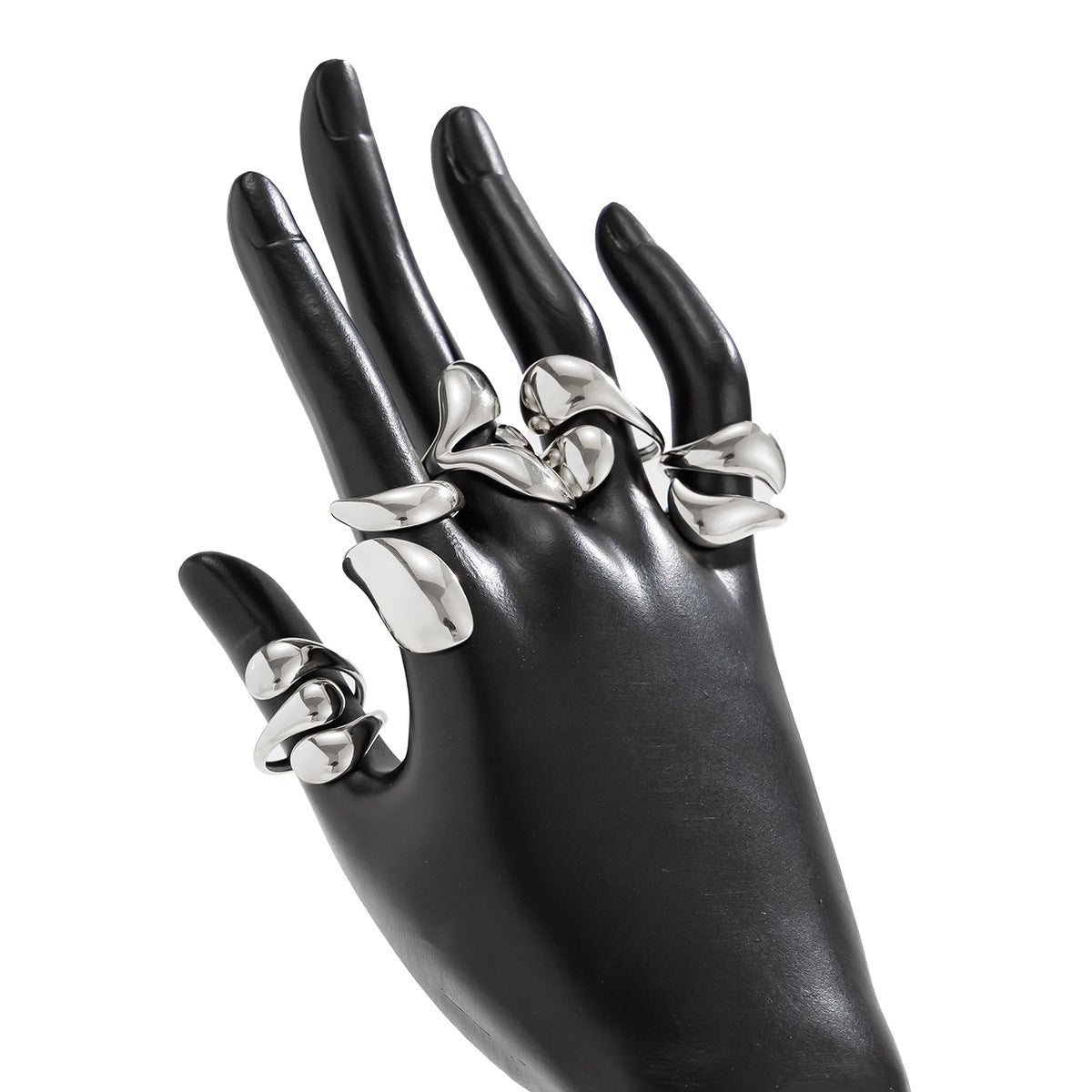 Planderful Vienna Verve Hug Ring For Women Geometric Opening Statement Jewelry Elegant Gift Idea