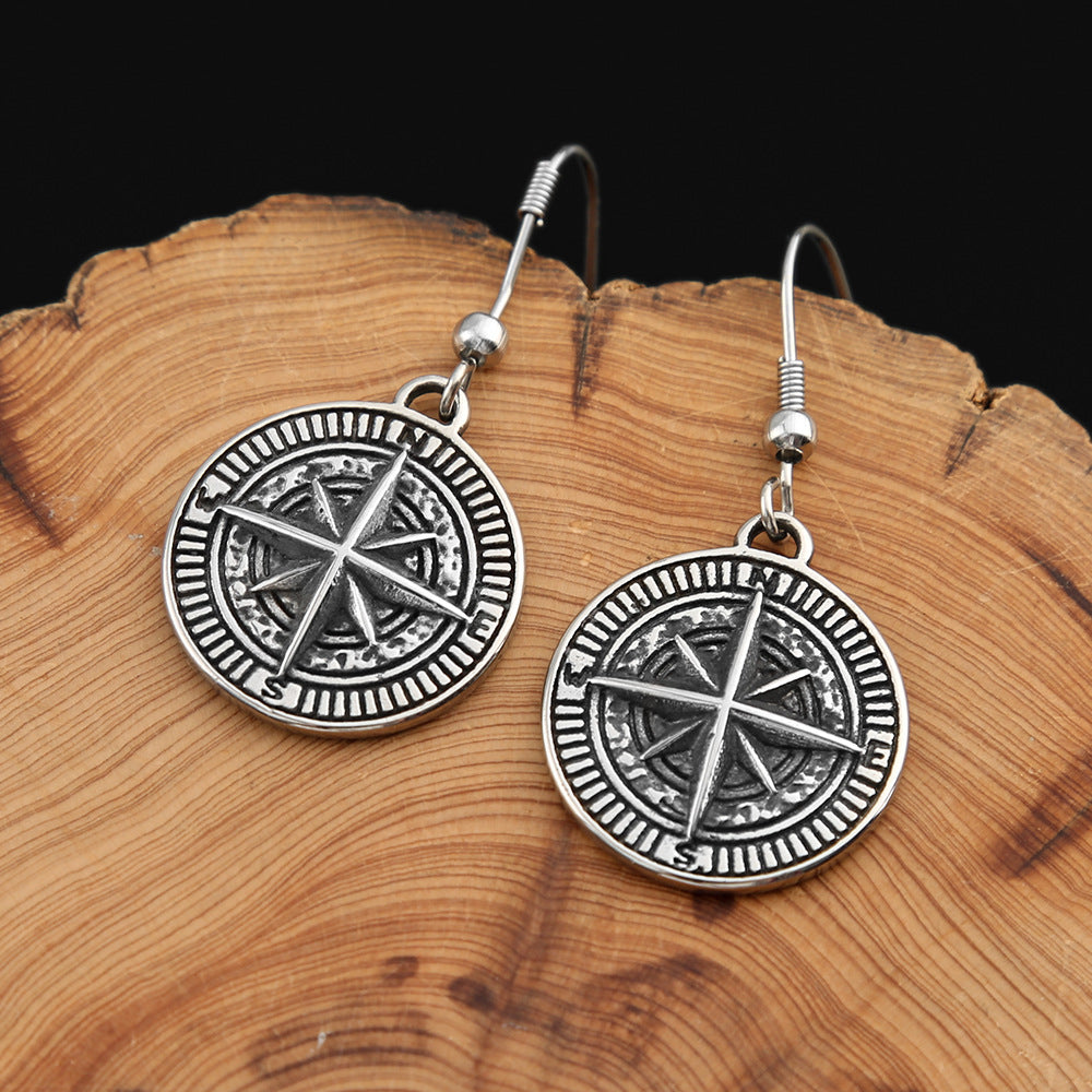 Amazon's New Men's Fashion Titanium Steel Viking Earrings