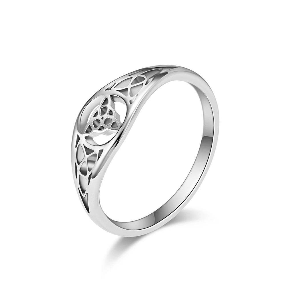 Steel Ring – Elegant Nordic Viking Knot Ring