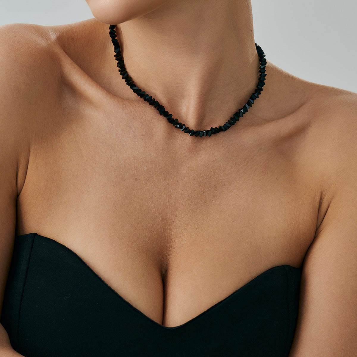Black Crystal-Style Short Choker