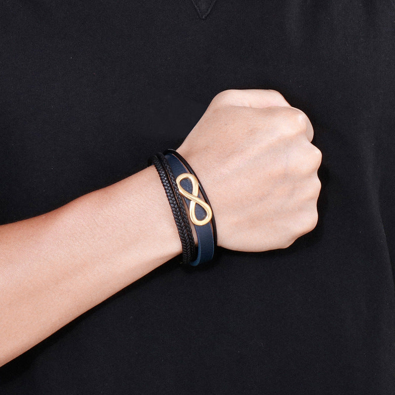 Planderful Men Stainless Steel Bracelet With Magnet Buckle